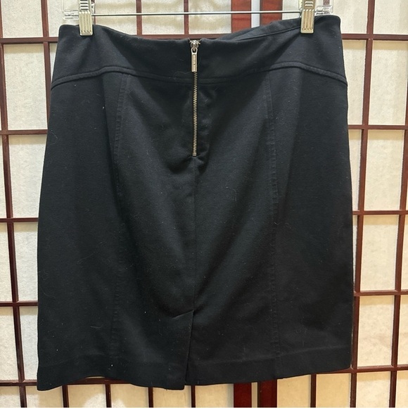 MICHAEL Michael Kors Goth Womens Back Zip Above Knee Pencil Skirt Black Size 8 - Picture 3 of 11